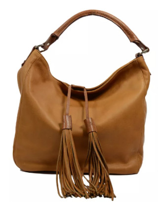 Hermine Sac Shopping Hobo Cuir Whisky.