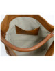 Hermine Sac Shopping Hobo Cuir Whisky.